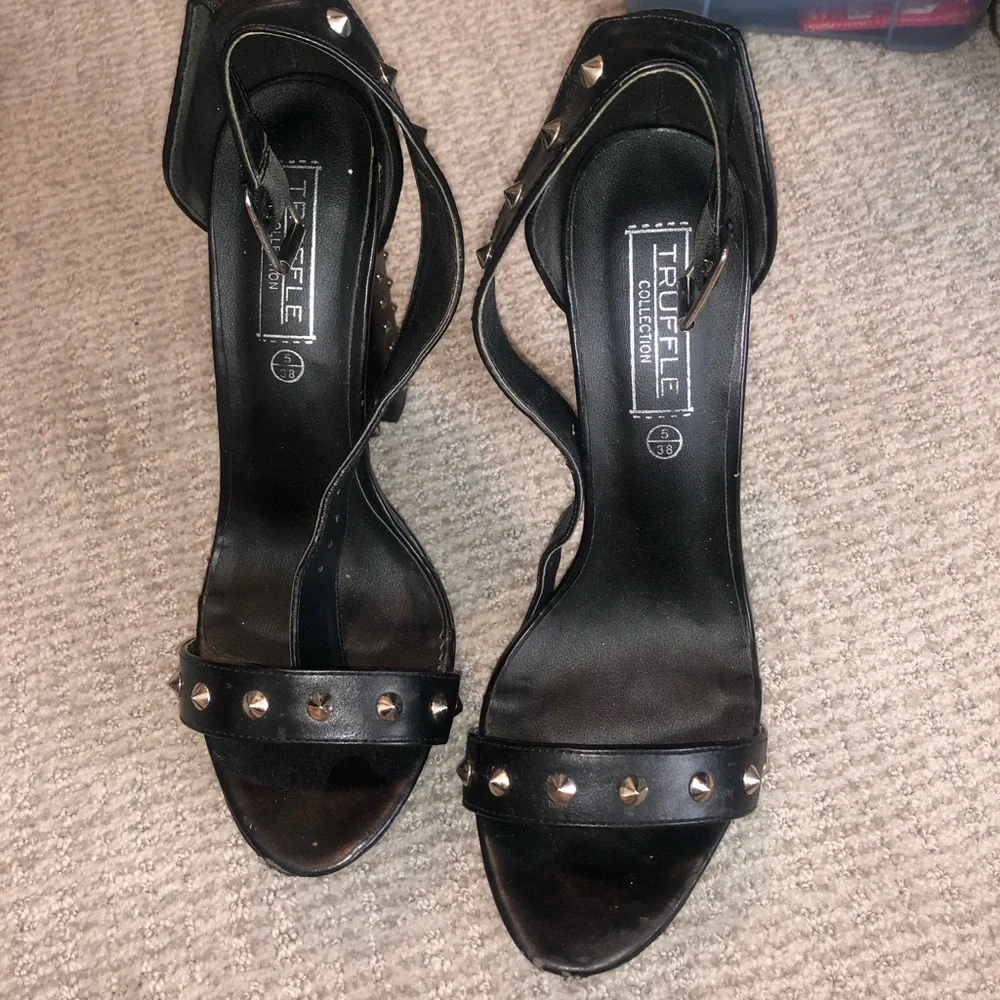 Cool studded embellished strappy heels! - Picture 2 of 4